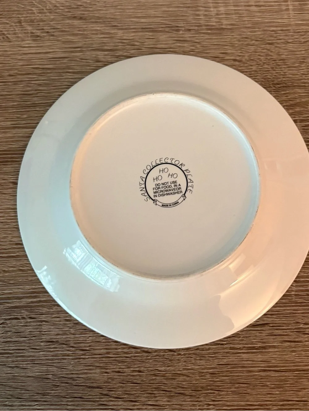 Mark Klaus “From Our Home to Yours” Santa & Boy Christmas Plate - Preused